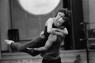  Benjamin Millepied and Claire Marie Osta rehearsing Amoveo, Paris Opera, 2006; photo courtesy Anne Deniau 
