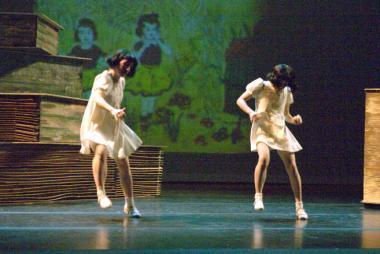  The Vivian Girls, 2006, performers Saiko Kobayashi and Diana Cardiff; photo courtesy Pat Graney Company 