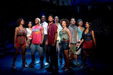  In The Heights, 2008-09, Kyle Beltran and Cast; photo credit Joan Marcus 